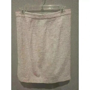 Lilly Pulitzer Women's Pink Tweed Pencil Skirt Size 10 Knee Length